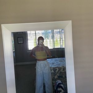 american eagle cropped flare pants